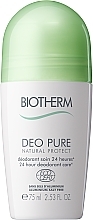 Düfte, Parfümerie und Kosmetik Deo Roll-on Antitranspirant - Biotherm Deo Pure Natural Protect 24 hour