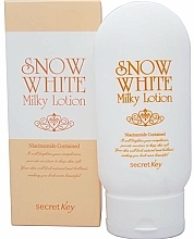 Düfte, Parfümerie und Kosmetik Milch-Lotion für das Gesicht mit Niacinamid - Secret Key Snow White Milky Lotion