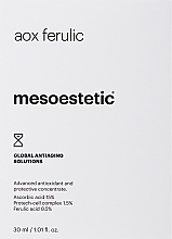 Düfte, Parfümerie und Kosmetik Antioxidatives Anti-Aging Gesichtsserum mit Ascorbinsäure 15% - Mesoestetic Aox Ferulic