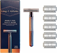 Rasierer mit 5 Ersatzklingen - Gillette King C. — Bild N2