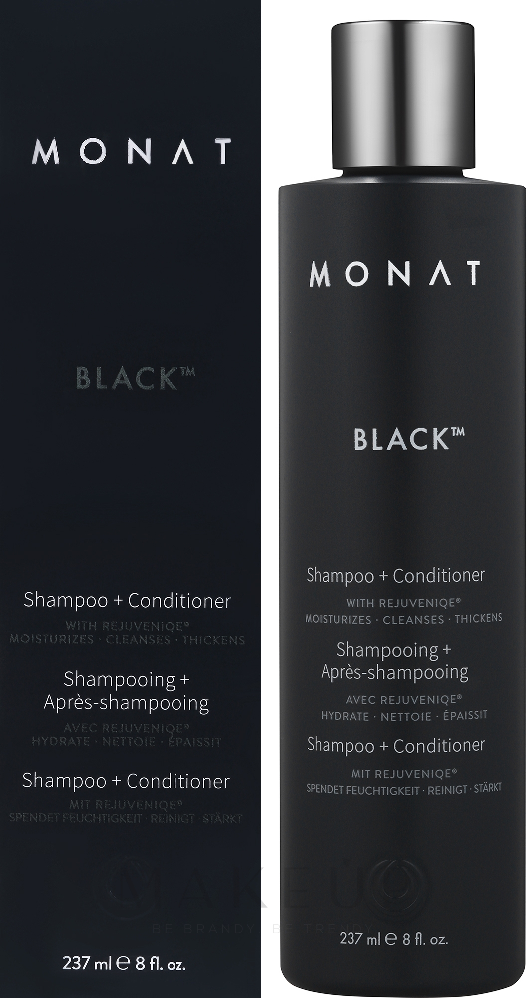 2in1 Shampoo und Conditioner für Männer - Monat Black 2-In-1 Shampoo + Conditioner — Bild 237 ml