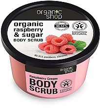 Düfte, Parfümerie und Kosmetik Körperpeeling mit Bio Himbeerextrakt und braunem Zucker - Organic Shop Body Scrub Organic Raspberry & Sugar