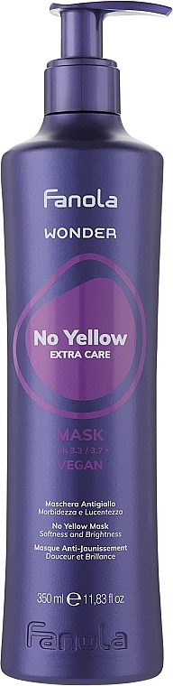 Anti-Gelb-Haarmaske - Fanola Wonder No Yellow Extra Care Mask — Bild N1