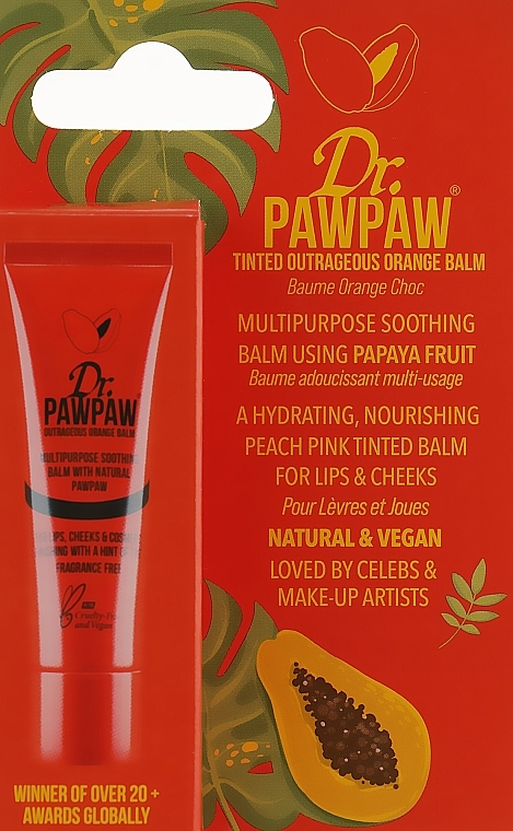 Lippenbalsam - Dr. PAWPAW Outrageous Orange Balm — Bild N2
