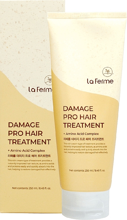 Revitalisierende Maske für geschädigtes Haar - La Ferme Damage Pro Hair Treatment — Bild N1