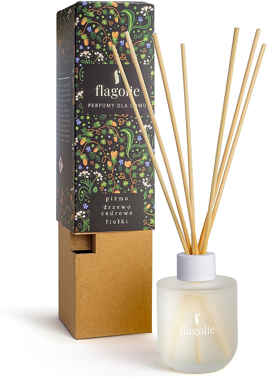 Aroma-Diffusor mit Duftstäbchen Moschus, Zeder und Veilchen - Flagolie Home Perfume — Bild N1