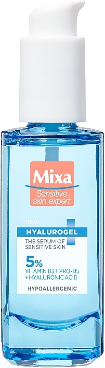 Feuchtigkeitsspendendes Gesichtsserum mit Hyaluronsäure für empfindliche Haut - Mixa Hyalurogel The Serum Of Sensitive Skin — Bild N1