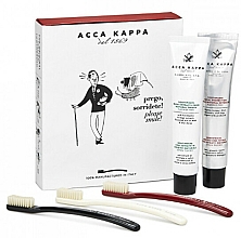 Düfte, Parfümerie und Kosmetik Mundpflegeset - Acca Kappa Vintage Collection (Zahnbürste 3St. + Zahnpasta 2*100ml)