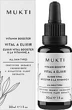 Vitamin-Booster für das Gesicht Vital A - Mukti Organics Vitamin Booster Elixir  — Bild N2