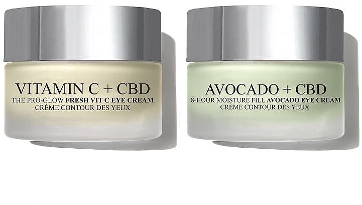 Augenpflegeset - London Botanical Laboratories Vitamin C + CBD Eye Cream (Augenkonturcreme mit Vitamin C 15ml + Augenkonturcreme mit Avocadoextrakt 15ml) — Bild N1