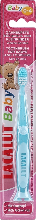 Zahnbürste Baby 0-4 Jahre blau - Lacalut Baby Toothbrush For Babys & Toddlers  — Bild N1