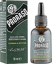 Bartpflegeset - Proraso Cypress & Vetyver Beard Kit (Balsam 100ml + Shampoo 200ml + Öl 30ml) — Bild N9
