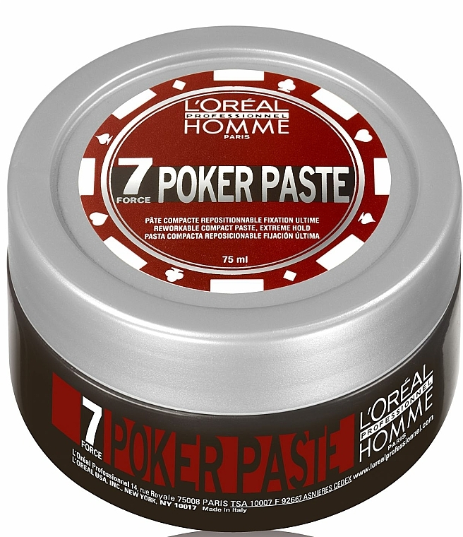 Modellierpaste - L'Oreal Professionnel Homme 7 Force Poker Paste