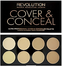 Düfte, Parfümerie und Kosmetik Gesichtsconcealer - Makeup Revolution Ultra Cover and Conceal Palette