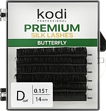 Wimpernbüschel Butterfly Green D 0.15 (6 Reihen 14 mm) - Kodi Professional — Bild N1