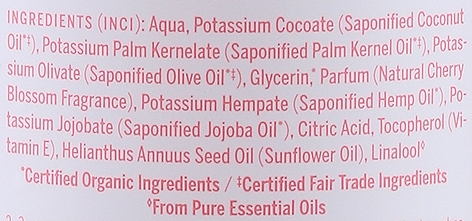 Universale Flüssigseife mit Kirschblütenduft - Dr. Bronner's All-One! 18-in1 Cherry Blossom Pure-Castile Liquid Soap — Bild N3