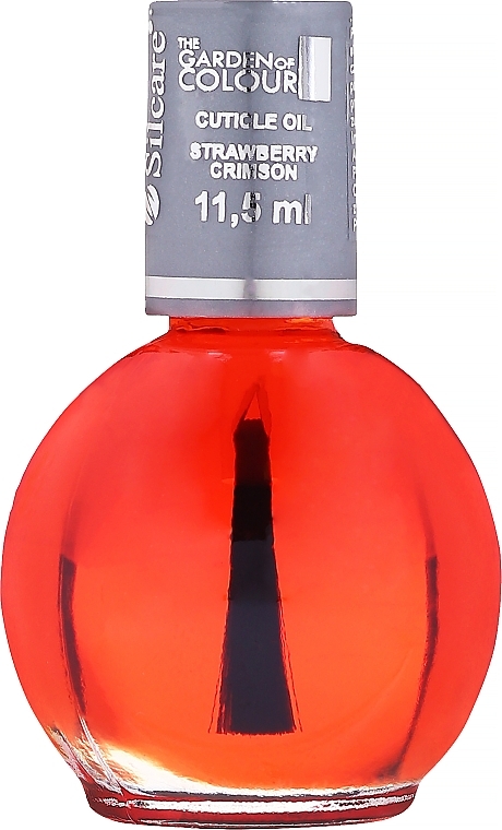 Nagel- und Nagelhautöl mit Pinsel Erdbeere - Silcare Cuticle Oil Strawberry Crimson