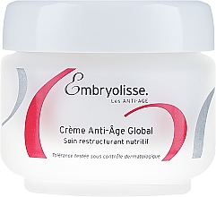 Pflegende Anti-Aging Gesichtscreme mit Omega 9, Vitamin E und Hyaluronsäure 60+ - Embryolisse Anti-Age Global Cream — Bild N2