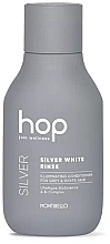 Aufhellender Conditioner für graues und platinfarbenes Haar - Montibello HOP Silver White Rinse — Bild N1