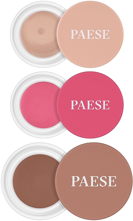 Make-up Set - Paese Kiss My Cheeks 01 (Highlighter 4g + Bronzer 12g + Blush 4g) — Bild N1