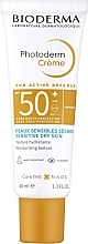 Düfte, Parfümerie und Kosmetik Sonnenschutzcreme für empfindliche und trockene Haut - Bioderma Photoderm Cream SPF50+ Sensitive Dry Skin