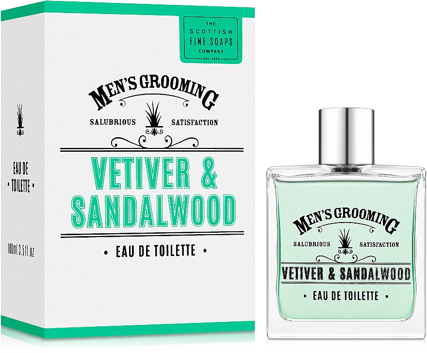 Scottish Fine Soaps Men's Grooming Vetiver & Sandalwood - Eau de Toilette — Bild N2