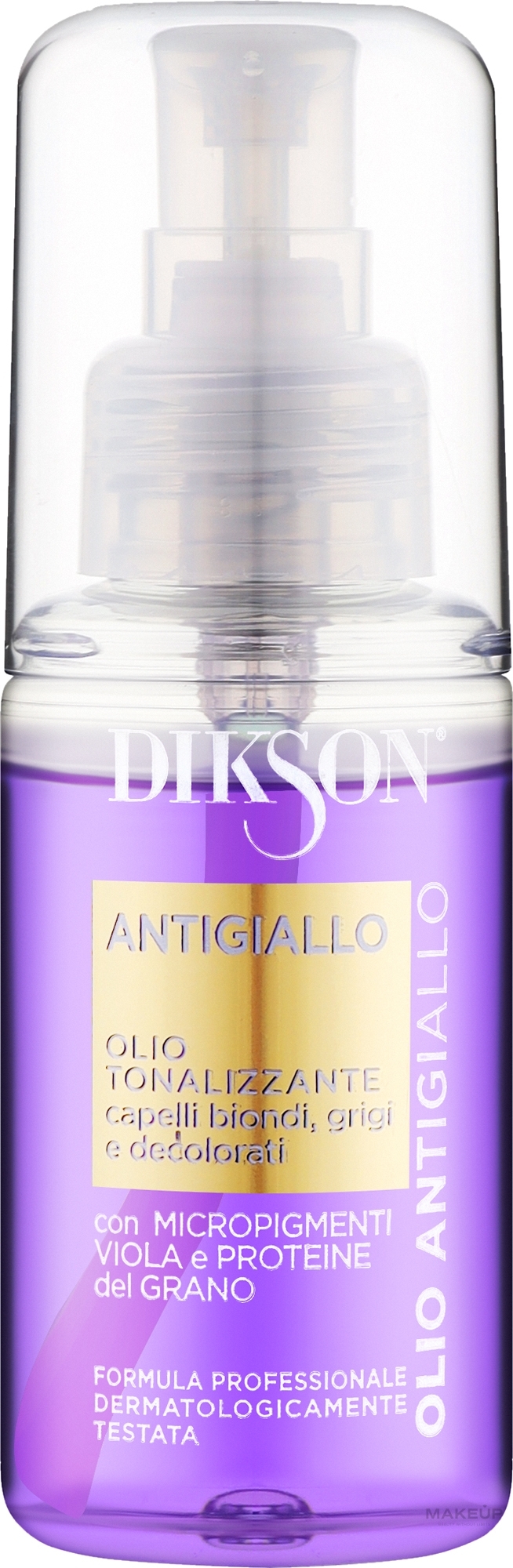 Stärkendes Öl für blondes Haar  - Dikson Antigiallo Toning Oil  — Bild 75 ml