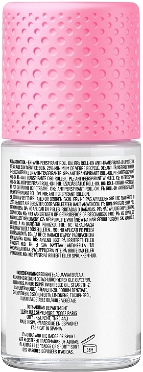 Deodorant Antitranspirant für Damen - Adidas Control 48H Anti-Perspirant Deodorant Roll-On — Bild N2