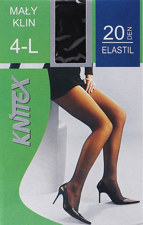 Strumpfhose für Damen Elastil 20 Den Nero - Knittex — Bild N3