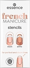 Düfte, Parfümerie und Kosmetik Schablonen für französische Maniküre - Essence French Manicure Stencils Classic & Pointy 