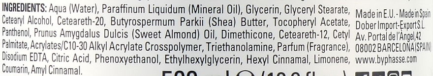 Feuchtigkeitsspendende Körpercreme mit süßem Mandelöl - Byphasse Body Moisturizer Cream With Sweet Almond Oil — Bild N2