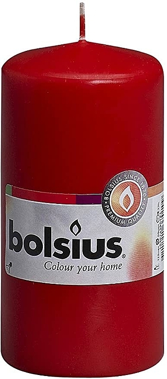 Stumpenkerze rot - Bolsius Candle 120mm x Ø58mm — Bild N1