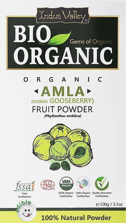 Haarpuder - Indus Valley Bio Organic Amla Fruit Powder — Bild N1