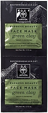 Gesichtsmaske mit grünem Ton für fettige und zu Akne neigende Haut - Apivita Express Beauty Face Mask Green Clay — Bild N1