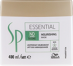 Feuchtigkeitsspendende Haarmaske für leichte Kämmbarkeit - Wella SP Essential Nourishing Mask — Bild N3