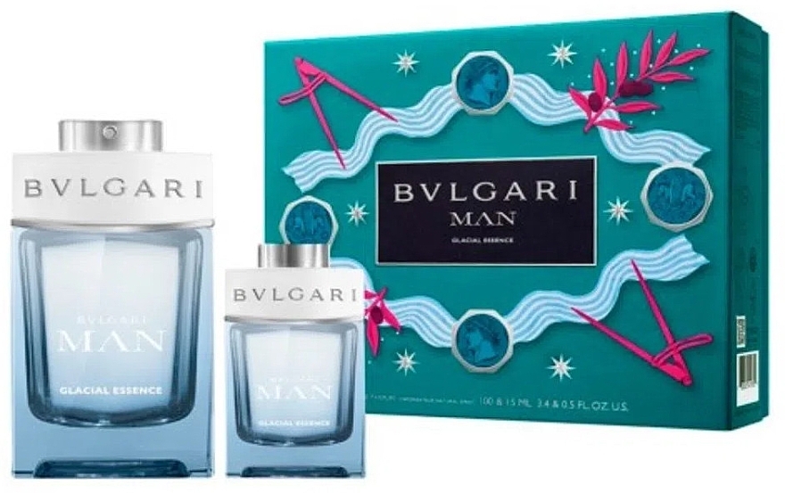 Bvlgari Man Glacial Essence - Duftset (Eau de Parfum 100ml + Eau de Parfum 15ml) — Bild N1