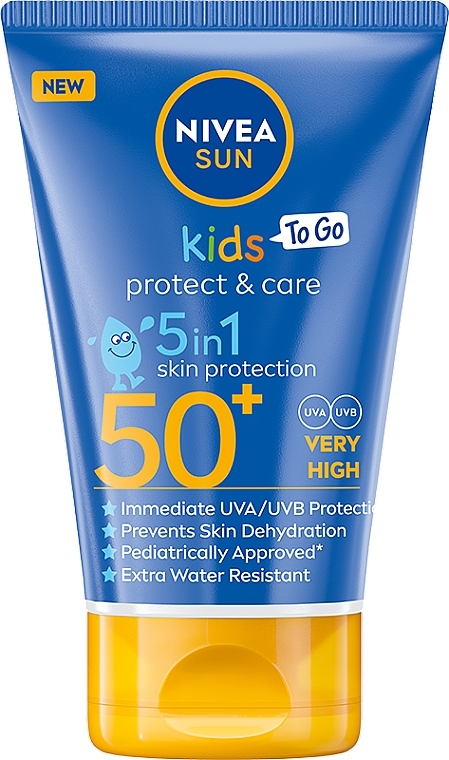 Sonnenschutzbalsam für Kinder SPF50+ - Nivea Sun Kids Protect & Care 5in1 Skin Protection SPF50+ — Bild N1