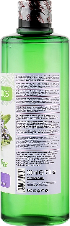 Stärkendes Shampoo mit Salbei-Extrakt - Farmasi Botanics Shampoo With Sage  — Bild N2