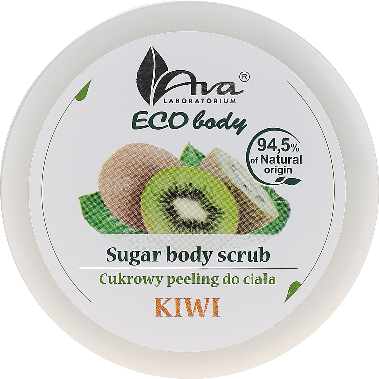 Natürliches Zuckerpeeling für den Körper mit Kiwi - Ava Laboratorium Eco Body Natural Sugar Scrub Kiwi — Bild N1