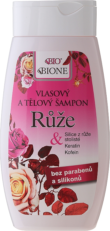 Haar und Körper Shampoo mit Rosenextrakt - Bione Cosmetics Rose Shampoo — Bild N1