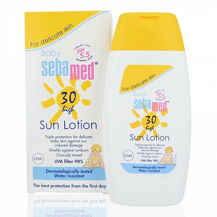 Sonnenschutzcreme für Kinder SPF 30 - Sebamed Baby Sun Lotion SPF 30 — Bild N1