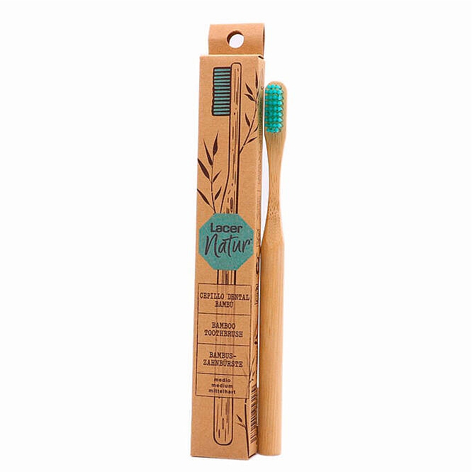 Zahnbürste aus Bambus. - Lacer Natur Bamboo Medium Adult Toothbrush — Bild N1