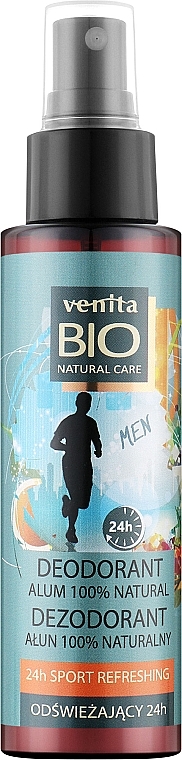 Deospray für Männer - Venita Bio Natural Care Men 24h Sport Refreshing Deo — Bild N1