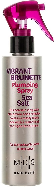 Tonisierendes Haarspray Sea Salt - Mades Cosmetics Vibrant Brunette Plumping Sea Salt Spray — Bild N1