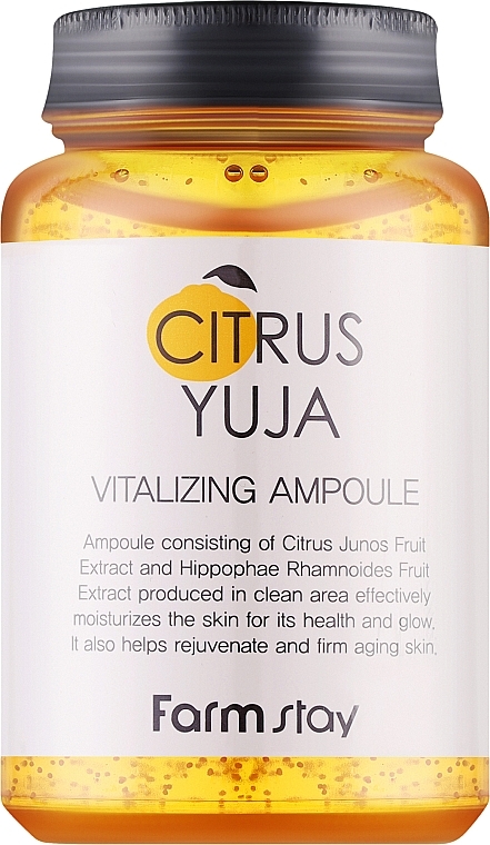 Ampullen-Gesichtsserum mit Yuzu-Extrakt - FarmStay Citrus Yuja Vitalizing Ampoule — Bild N1