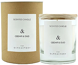 Duftkerze Zeder und Oud - Ambientair The Olphactory Craft Cedar & Oud Candle — Bild N1