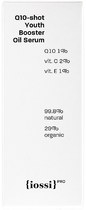 Energetisierendes und glättendes Ölserum für das Gesicht mit Coenzym Q10, Vitamin C und E - Iossi Q10-Shot Youth Booster Oil Serum — Bild N3