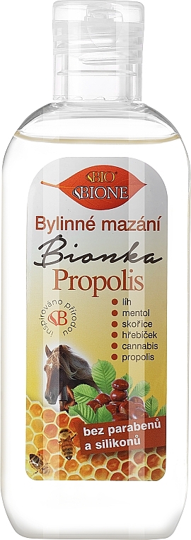 Alkoholische Kräuterlösung für Gelenke und Muskeln - Bione Cosmetics Bionka Propolis — Bild N1