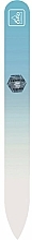 Düfte, Parfümerie und Kosmetik Glasnagelfeile, 9 cm pastellblau - Erbe Solingen Soft-Touch