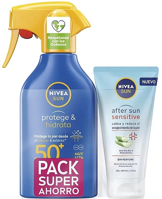 Set - NIVEA Sun Protection Set (spray/270ml + cream/gel/175ml) — Bild N1